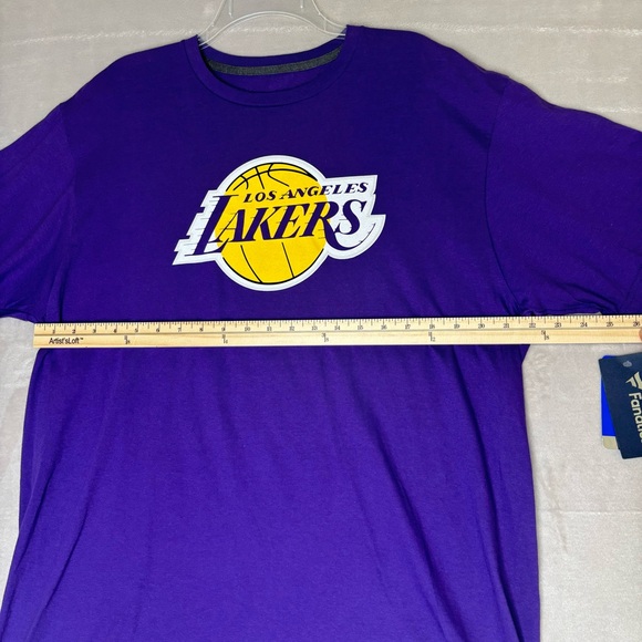 NWT Lakers TShirt XL Purple Short Sleeve 23 Lebron James Fanatics NBA Basketball - Picture 9 of 11